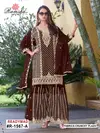 R 1567 A to D By Ramsha Crunchy Readymade Pakistani Suits Wholesale Market In Surat